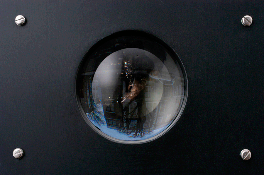bespoke steel door spy hole
