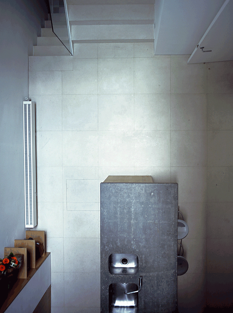 Cast concrete kitchen worktop