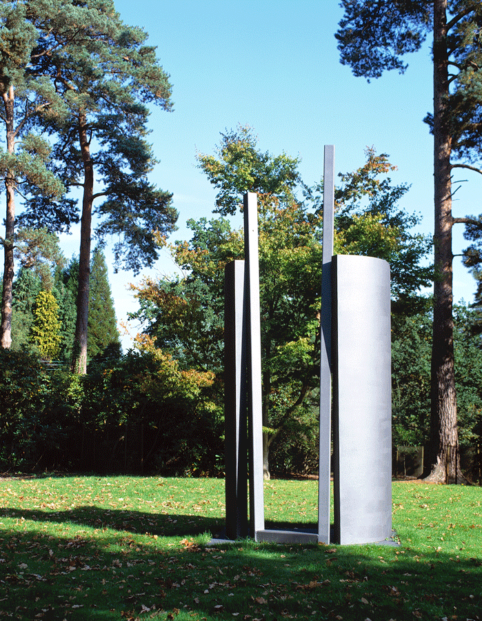 Gateway sculpture in steel