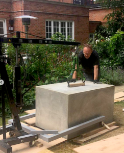 concrete plinths